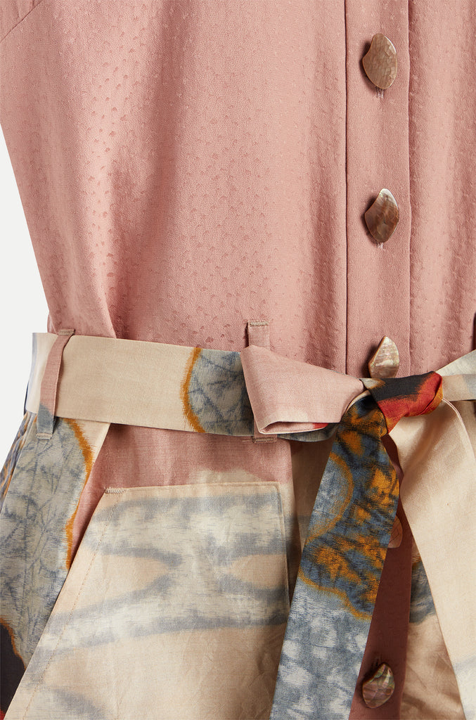 rose kimono jumpsuit detail